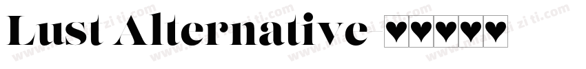 Lust Alternative字体转换